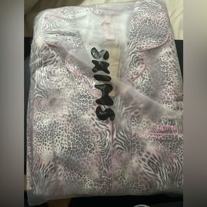Skims Bloom Leopard Print Pajama Set